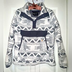 Carhartt WOMEN'S FLEECE SNAP FRONT PULLOVER - RELAXED FIT size XS 0-2 GUC.